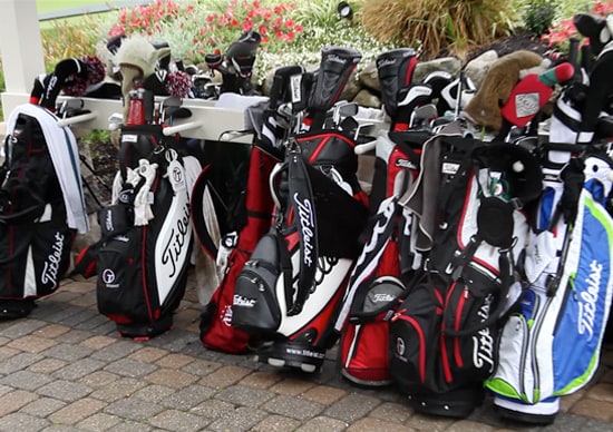 The bags are lined up and ready for action.