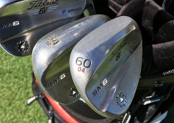 For the short game, Geoff is trusting  Vokey...