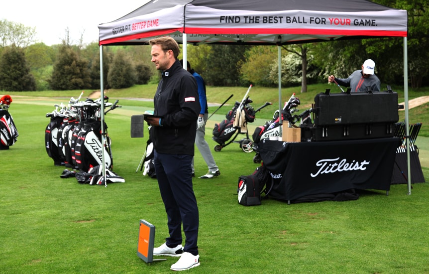 James our Titleist Product Specialist was on hand...