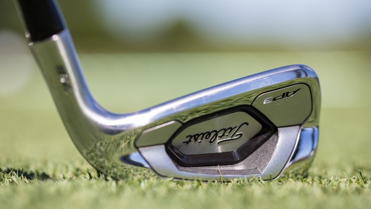 One last look at the Titleist 718 AP3 at address. 