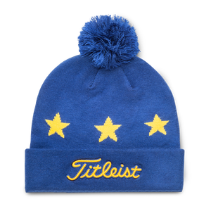 Ryder Cup Pom Pom Winter Hat Royal/Gold Ryder Cup Pom Pom Winter Hat Royal/Gold