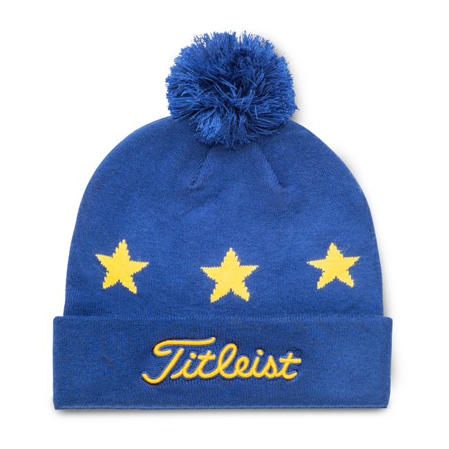Ryder Cup Pom Pom Winter Hat Royal Gold