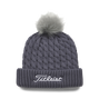 Cable Knit Pom Pom