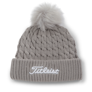Cable Knit Pom Pom
