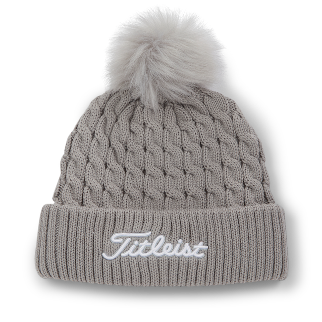 Cable Knit Pom Pom
