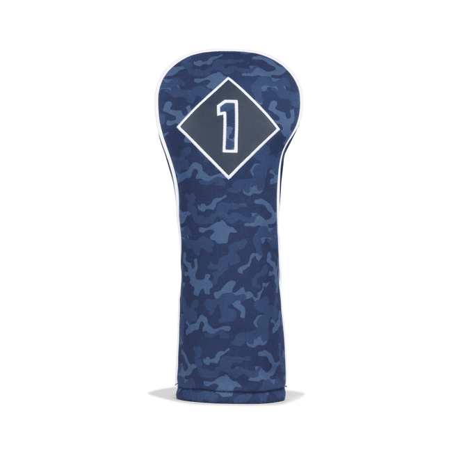 Navy Camo Leather & Cotton Twill Headcover | Titleist Golf Navy Camo Leather & Cotton Twill Headcover | Titleist Golf