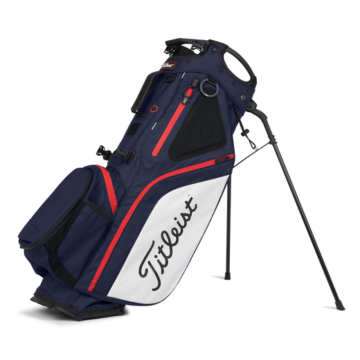 Company Titleist Navy/White/Red Hybrid 14 Stand Bag | Logo