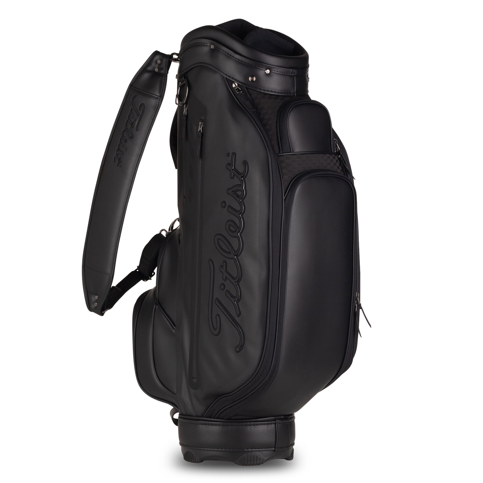 Titleist Black Cart Bag Black Chrome Premium Cart Bag