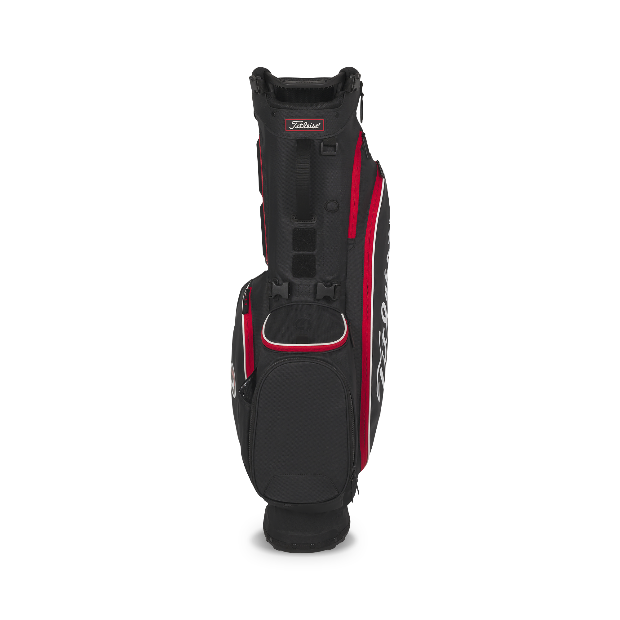 Titleist Players ４ 黒/赤 Players 4 Stand Bag | Lightweight Golf Stand Bag | Titleist