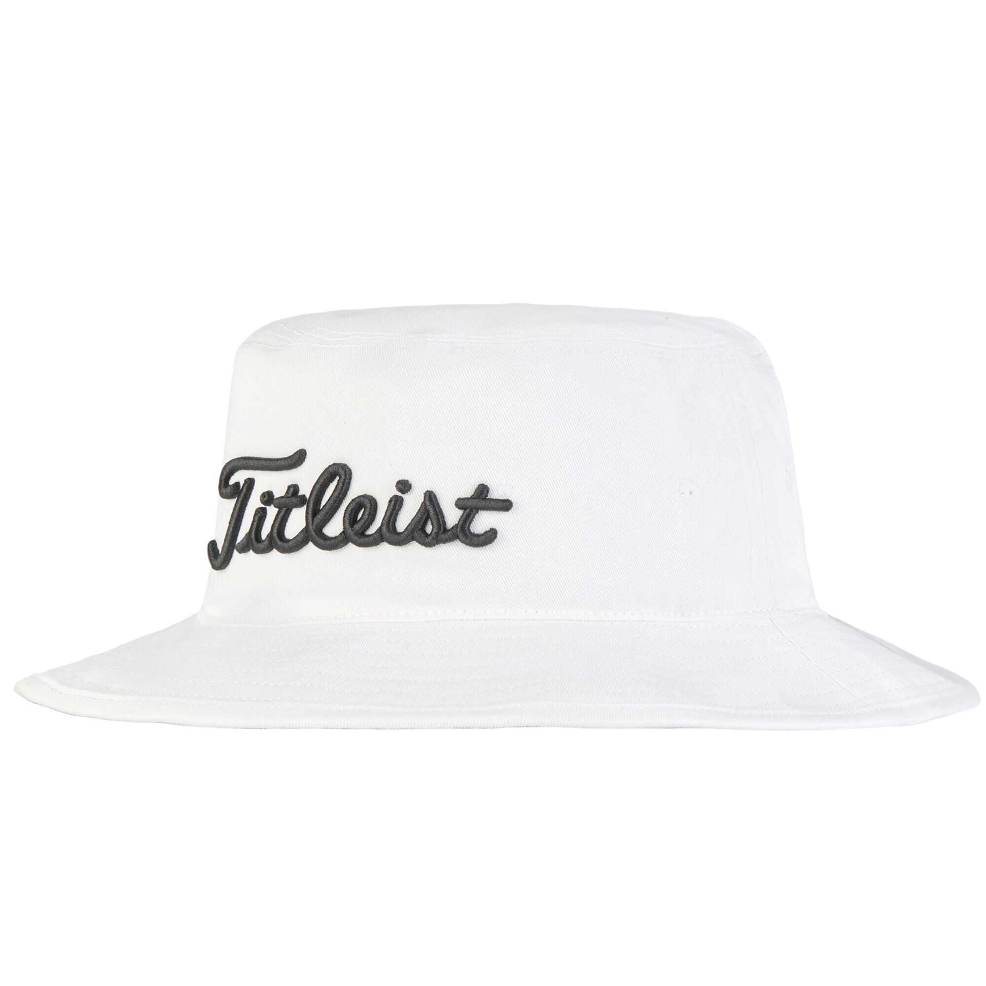 white cotton bucket hat