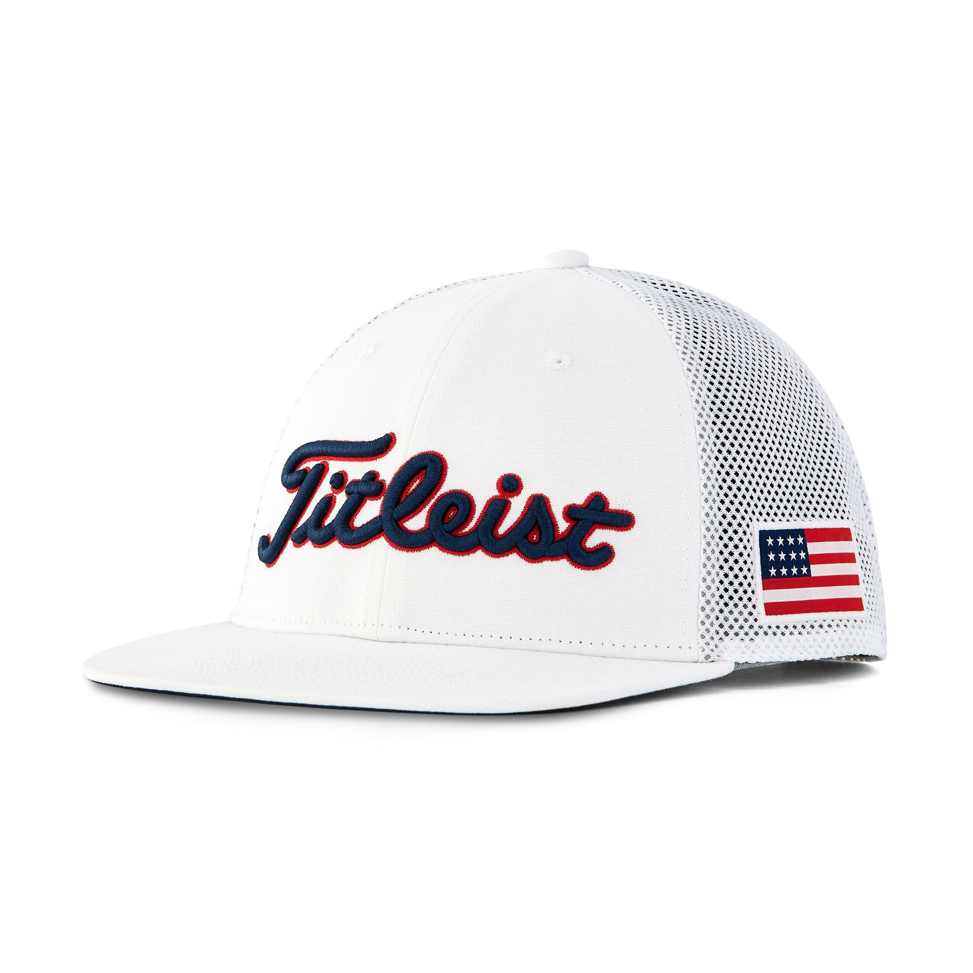 titleist flat bill mesh hat