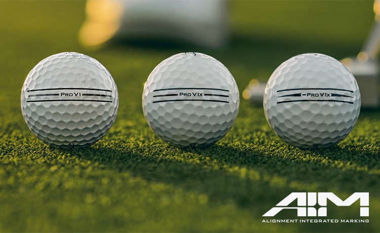 AIM Enhanced Golf Balls | Extended Sidestamp | Titleist