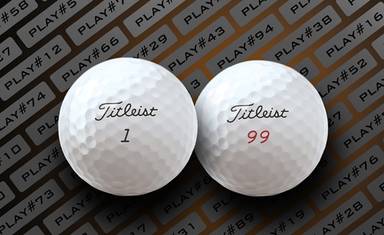 Titleist Special Play Number Pro V1 and Pro V1x Golf Balls