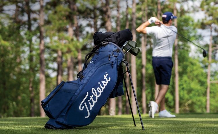 Tri-Color Leather Golf Bag (Available in 7 Colors + Custom)