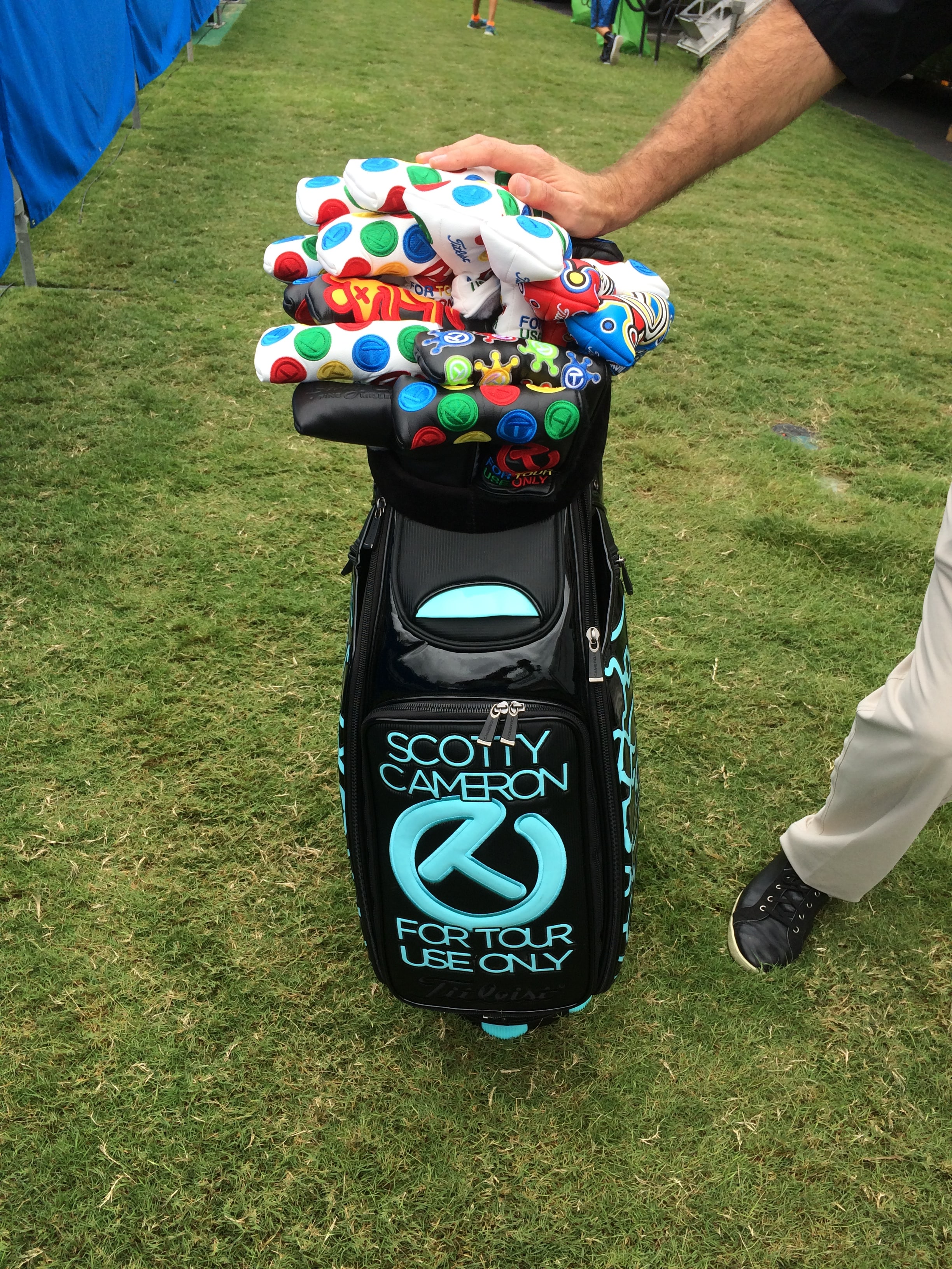 Scotty Cameron Bag at the Wyndham Championship Scotty Cameron Putters