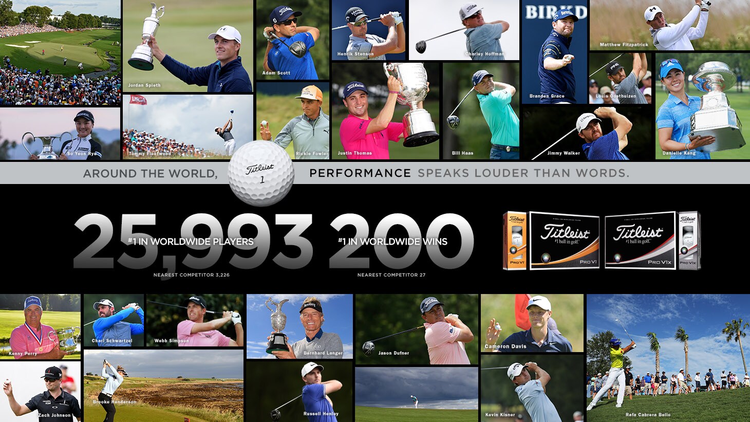 Update 200 Wins In 2016 2017 For Titleist Golf Ball Players Team Titleist