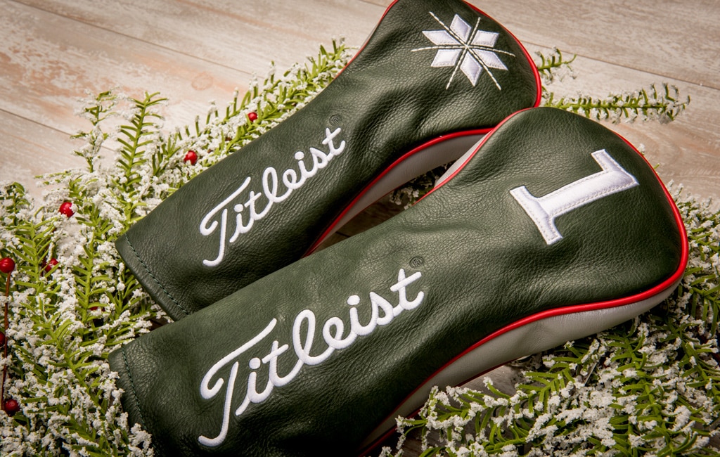 Spotted Limited edition holiday headcovers The Clubhouse Team Titleist