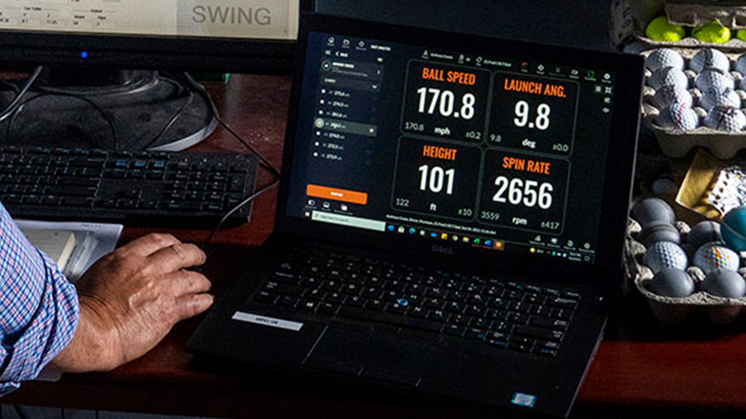 In normal indoor settings, or when Trackman...