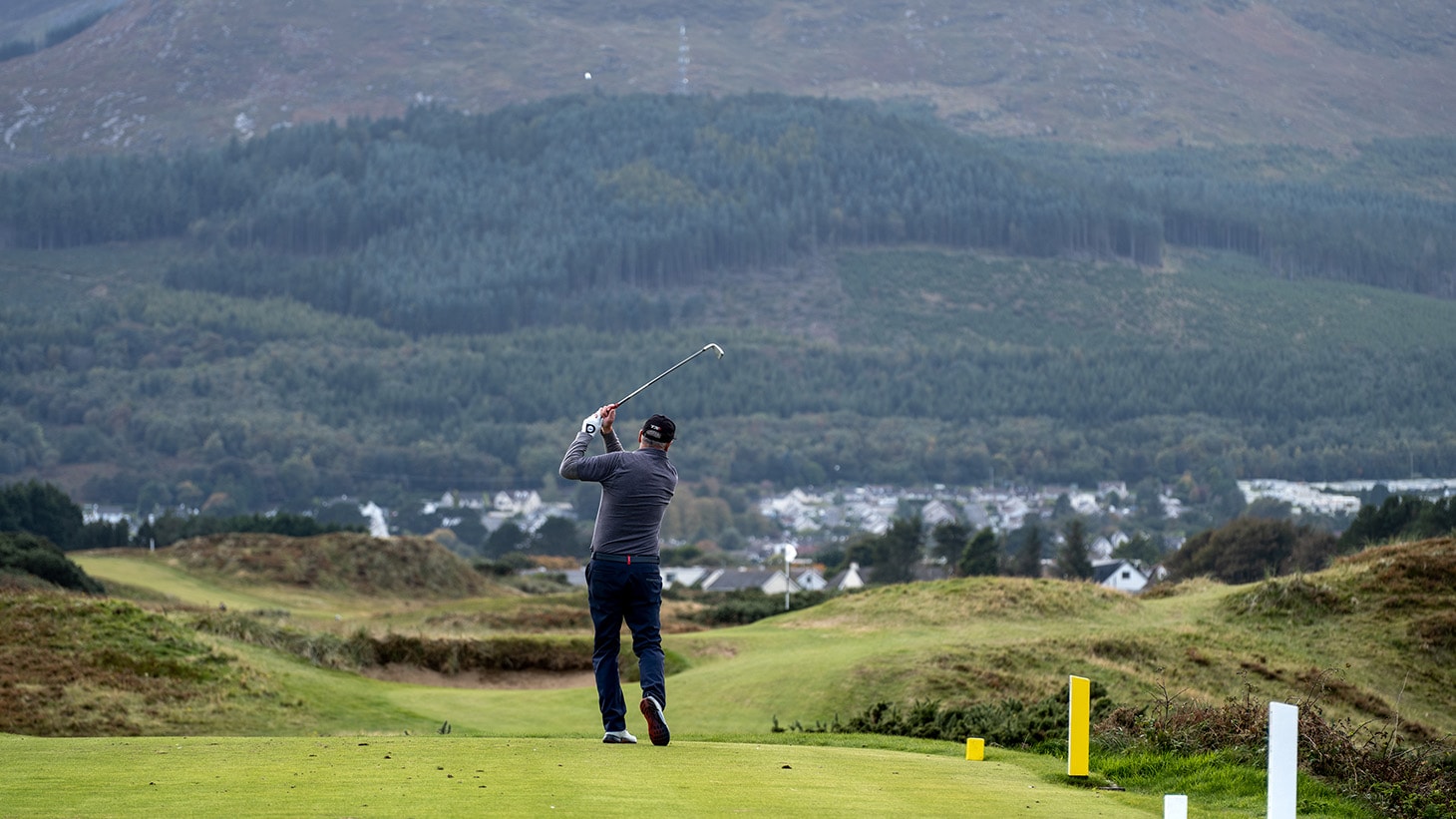 Michael tees off on one of County Down's...