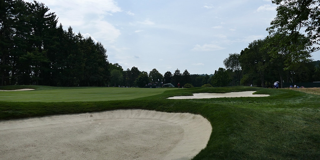 No. 11 | Par 4 | 444 yds. Hit a little draw, then...