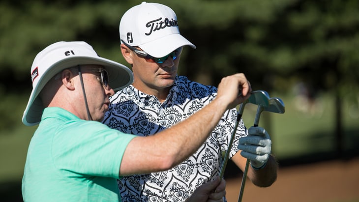 Titleist Brand Ambassador Tyrone Van Aswegen works...