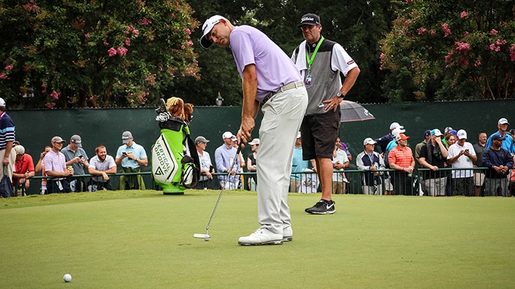 Titleist Brand Ambassador Bill Haas rolled putts...