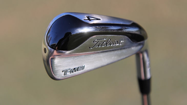A closer look at Charles’ 718 T-MB 4-iron. The...