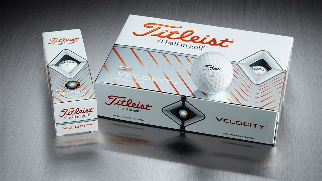 2020 Titleist Velocity Golf Ball Dozen, 3-ball sleeve and single golf ball