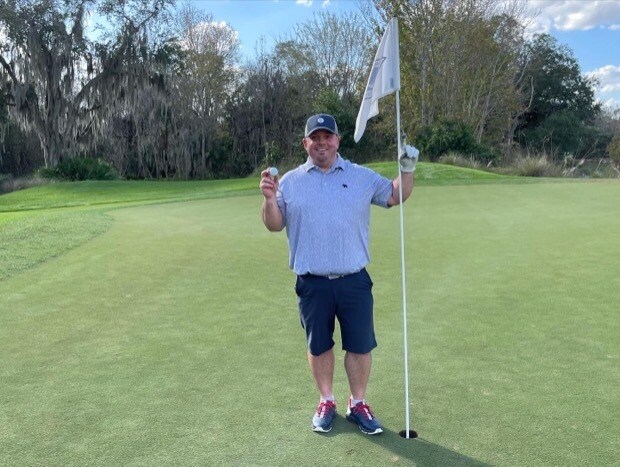 Hole in One on first day of our annual guys golf trip