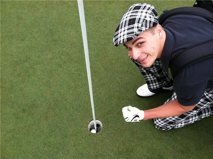 Awesome New Pants equals Hole in One