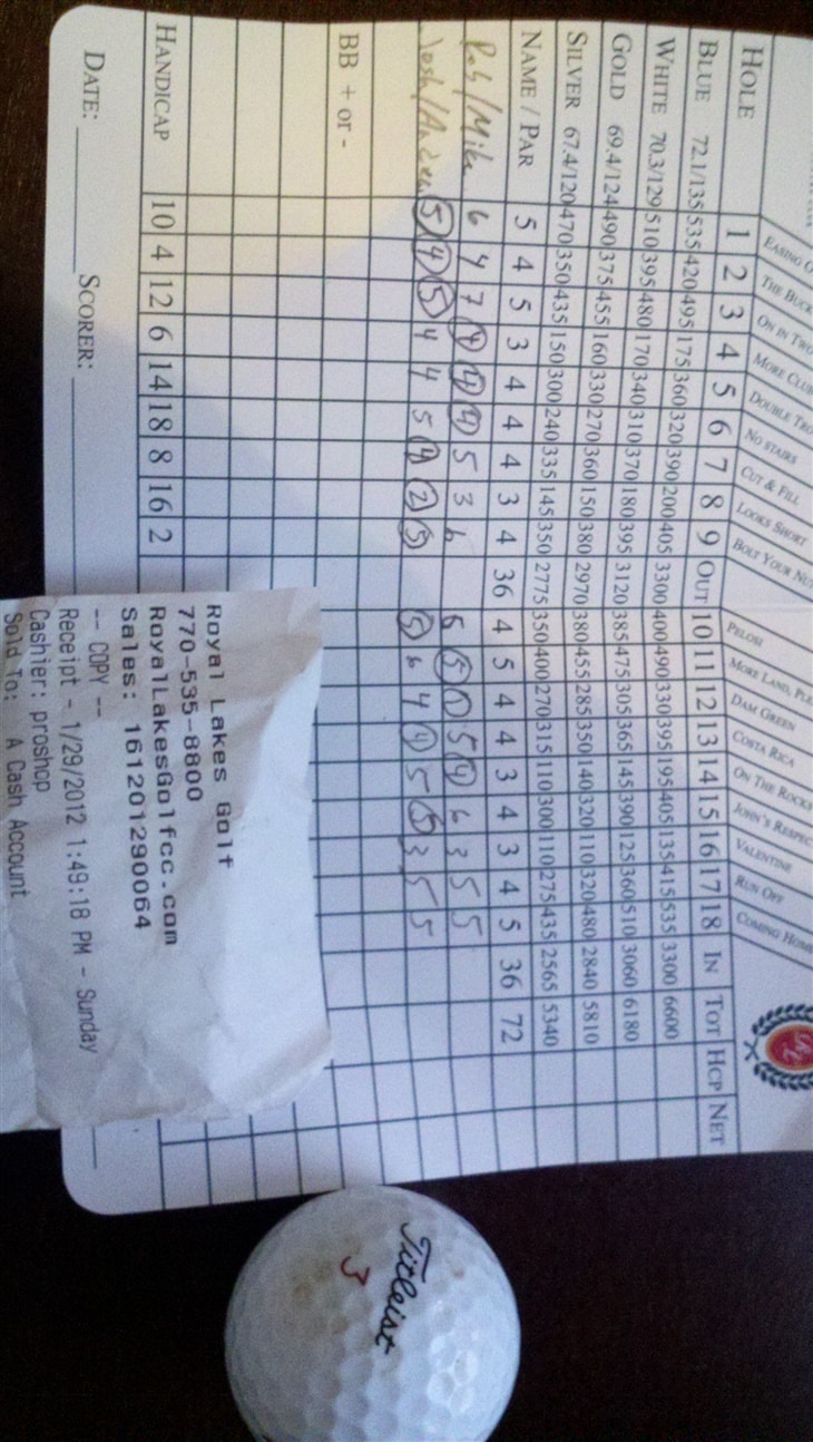 Bow down on Hole in 1