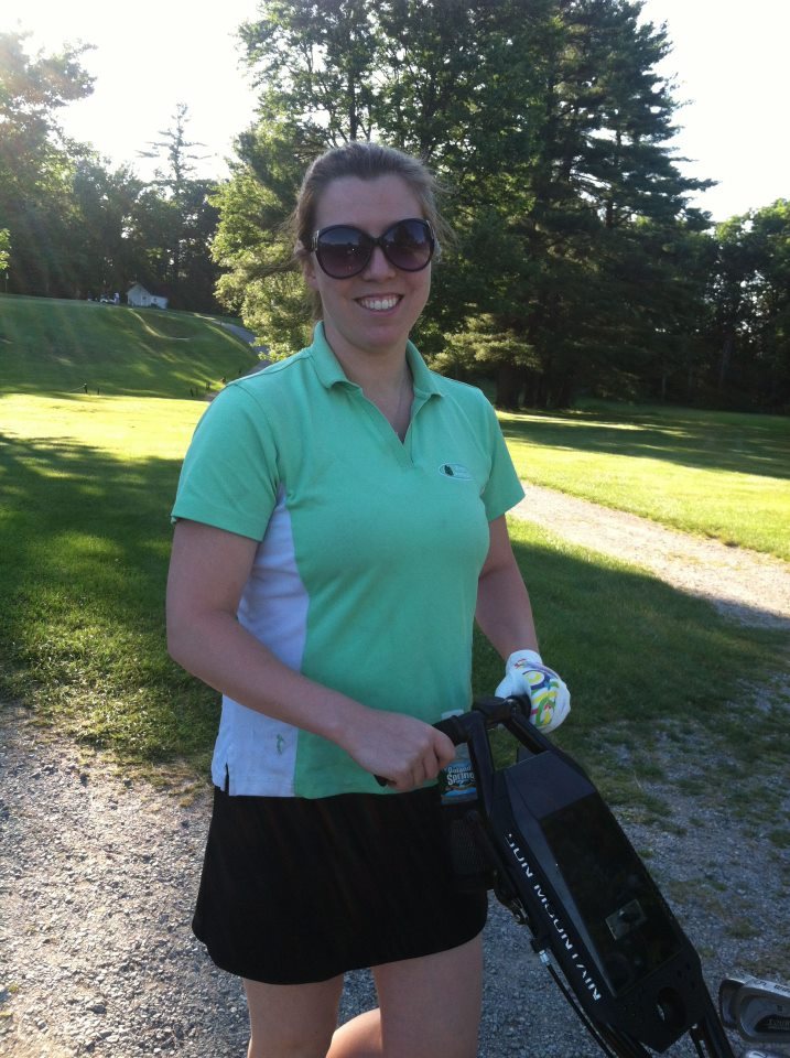 I almost took a digger sprinting to the hole