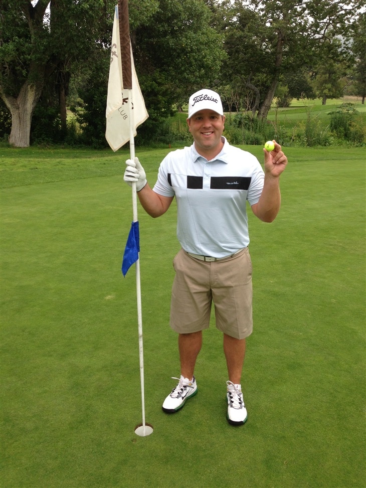 Hole in one at Fallbrook Golf Course 