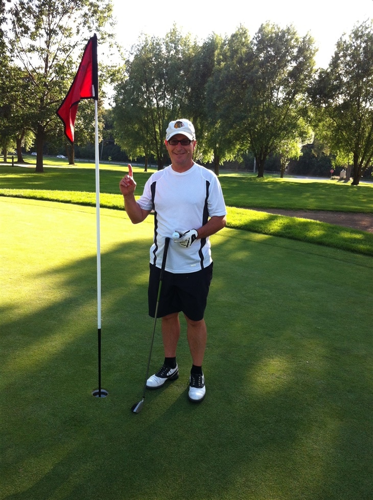 My First Hole In One on Fathers Day