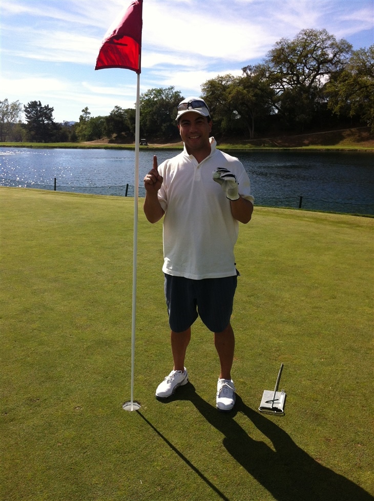 James F Hole in One