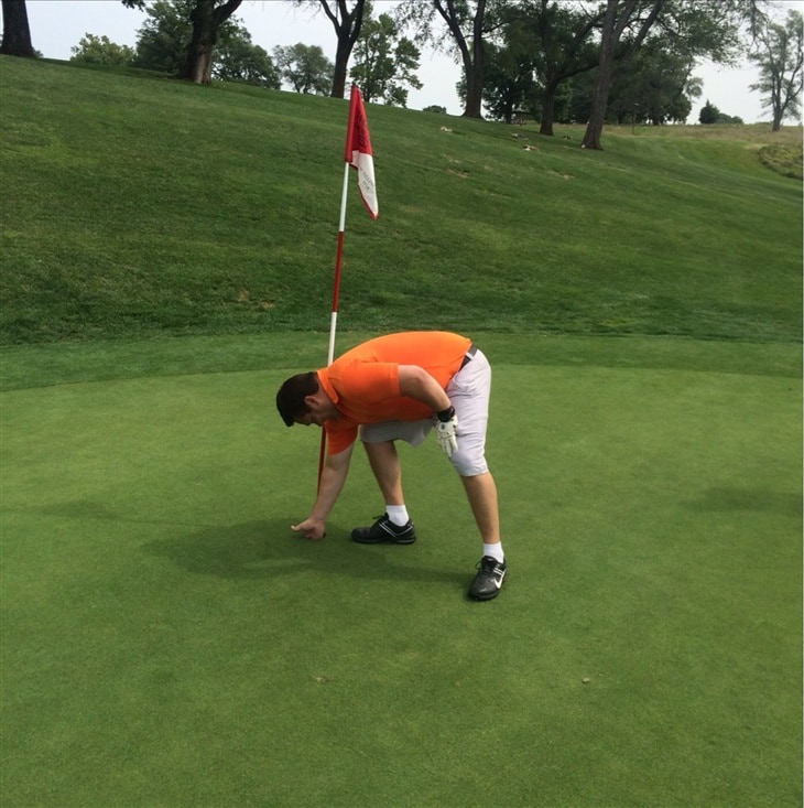 hole 16 at Swope in KC with Coreslab