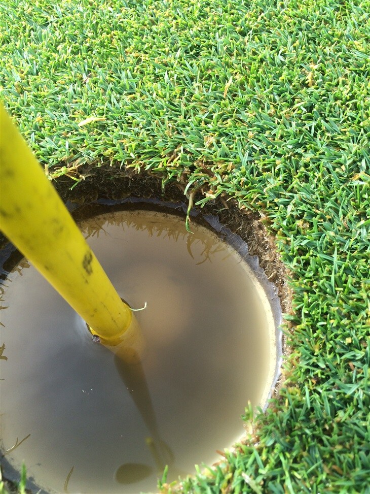 A hole in one to salvage a wet round of golf