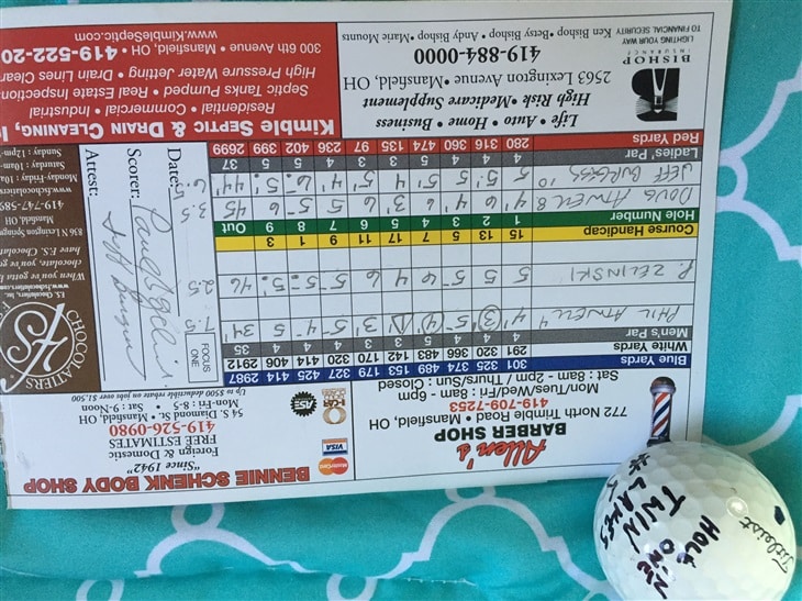 My first hole in one 