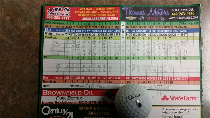 First hole in one 