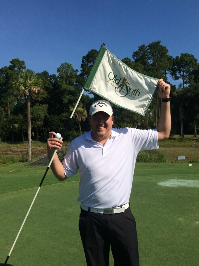 It's rolling.....its in the cup!!