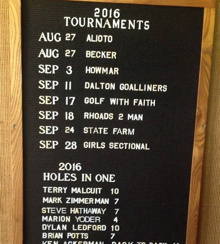 First and second hole-one