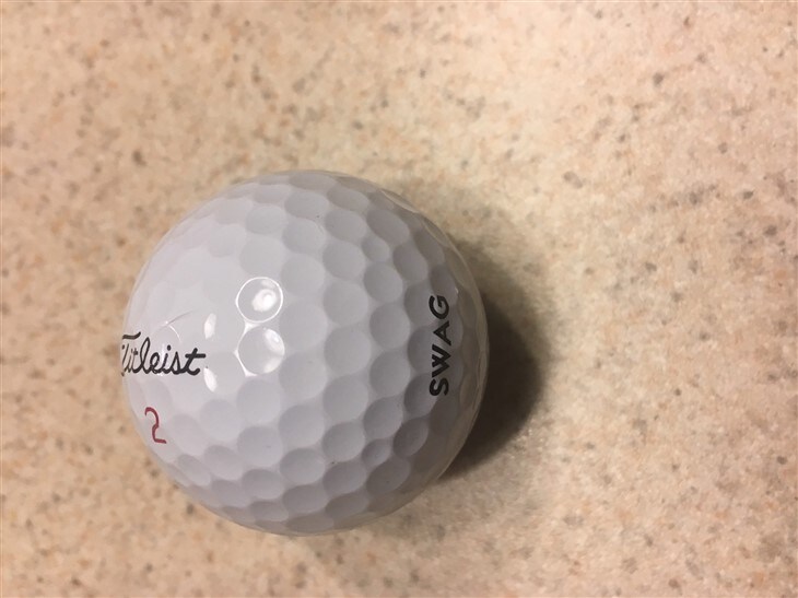 DOUBLE EAGLE with Titleist SWAG ball on #1 Cimarrone Golf Club