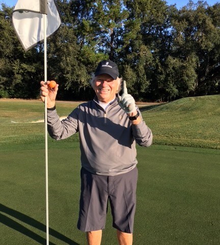 Hole in One on "postage stamp"