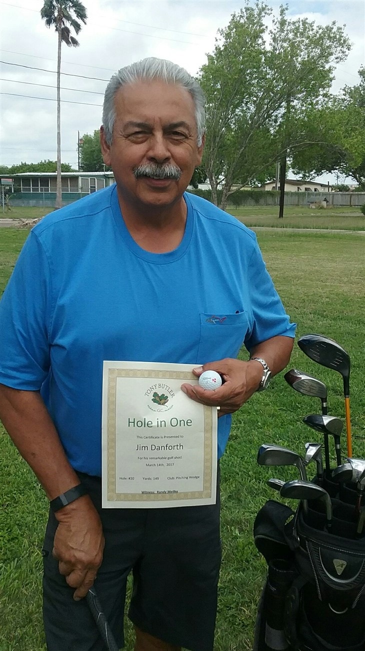 Hole in One at Tony Butler, Harlingen, Texas