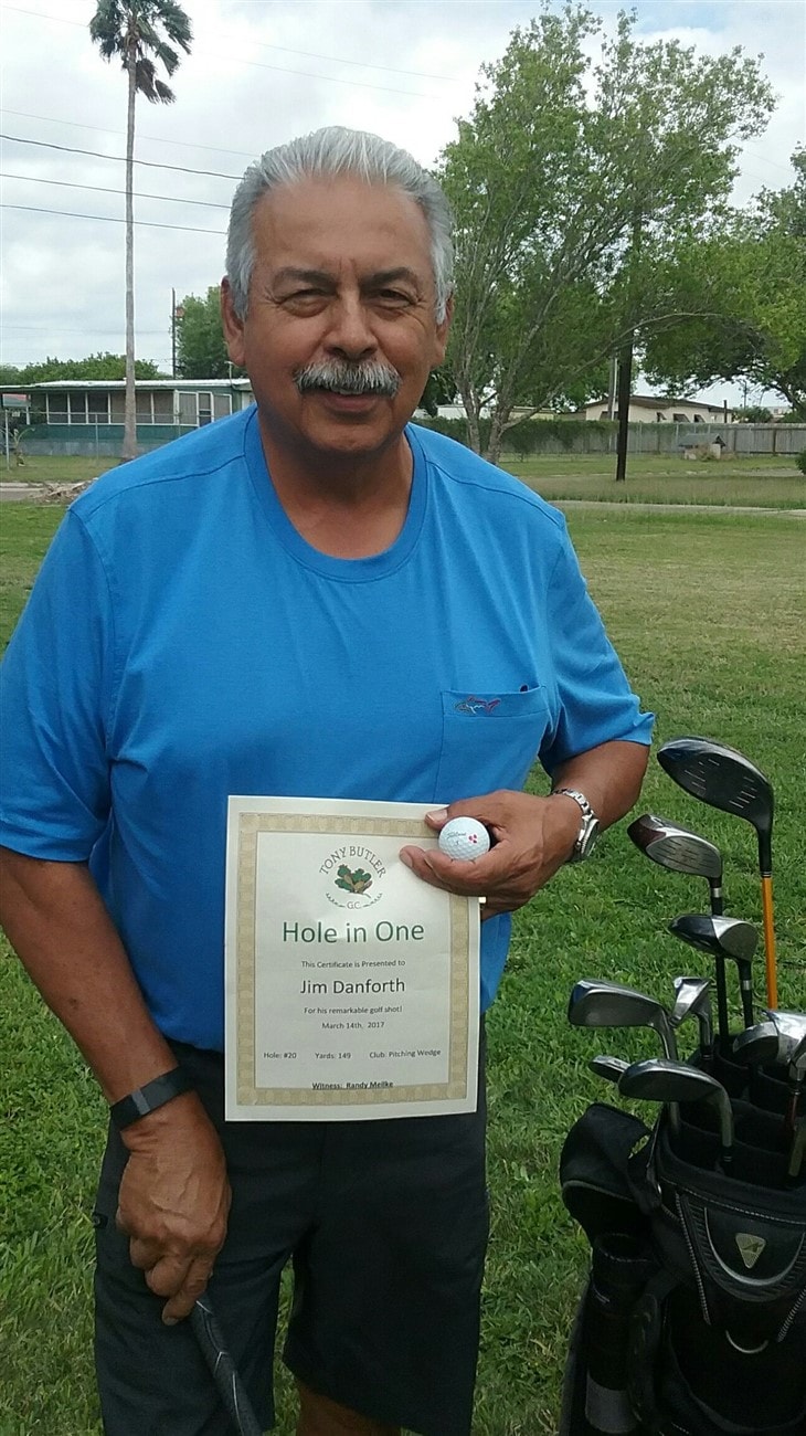 Hole in One at Tony Butler, Harlingen, Texas