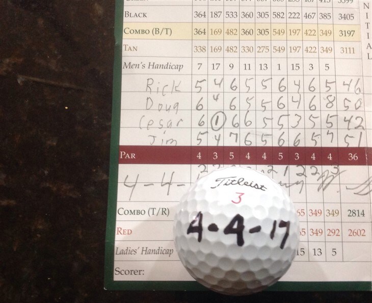 first hole in one of the year