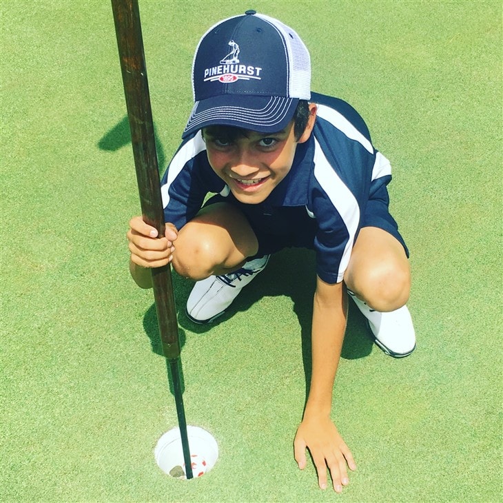 Hole in One for Nine Year Old