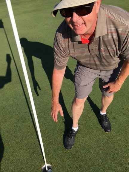 Hole in one after 50 years of golfing.