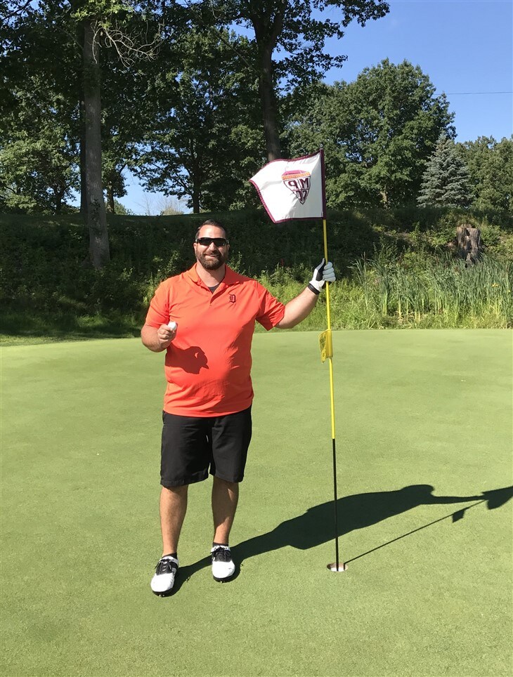 First Hole-In-One, Par 4, 364 yards.