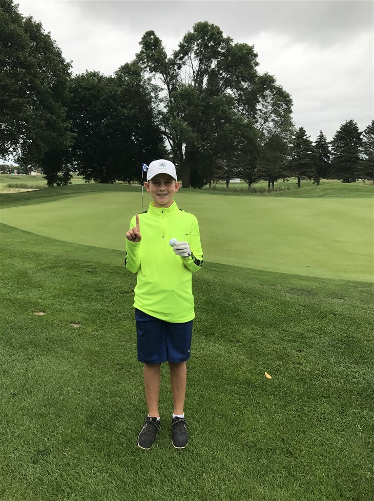 11 years old, second hole in one!